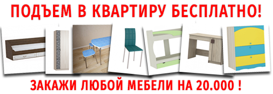 бесплатный подъем мебели от 20 тысяч рублей ТД Шагус